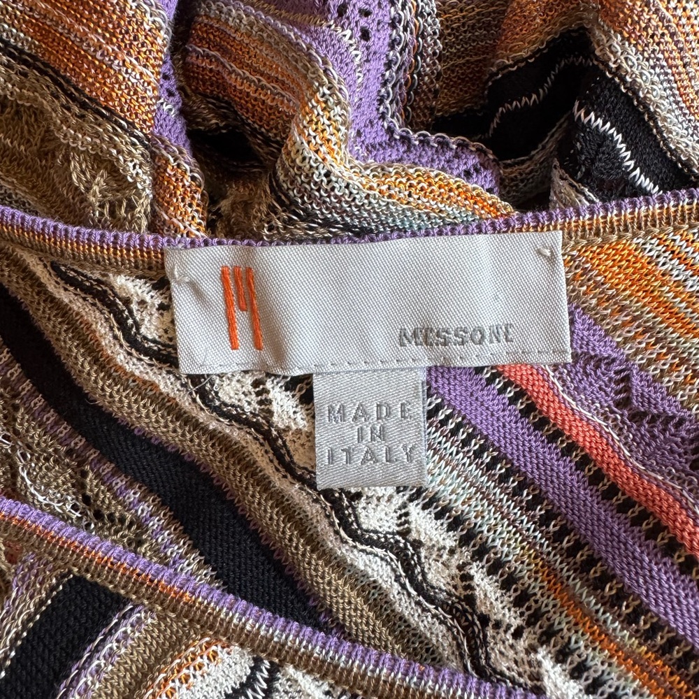Missoni Purple and Orange Striped Knit Dress - Picture 4 of 5